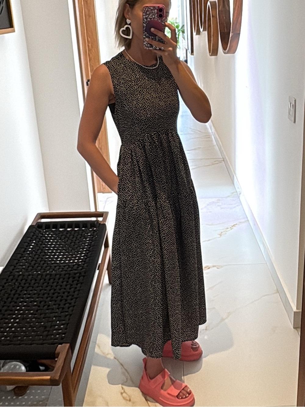 Handmade Polka Dot Maxi Dress